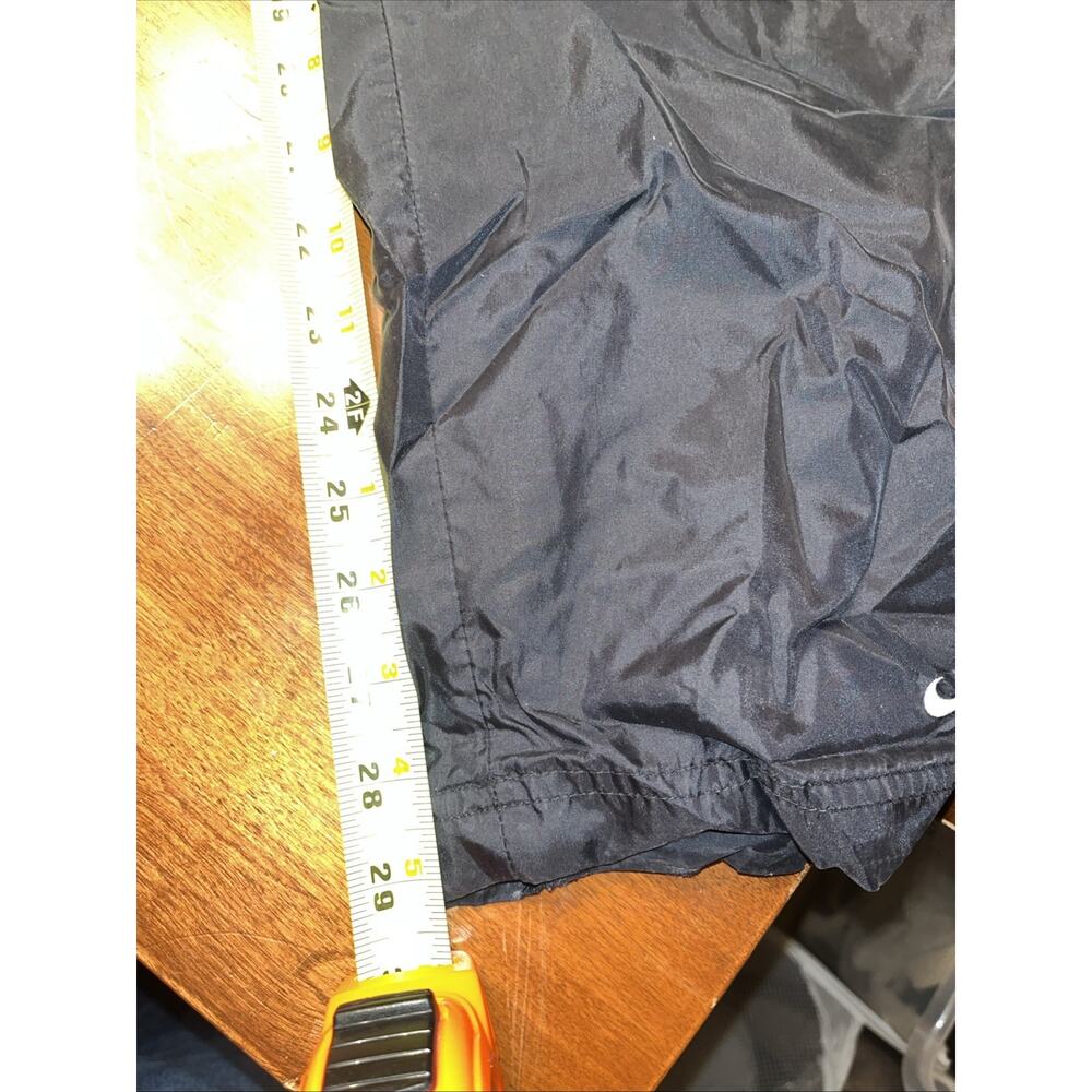 Vintage Nike Black Track Pants Youth XL 26x29 baggy With Zipper Ankles 90s Y2K - Picture 5 of 7